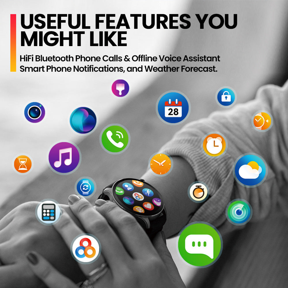 Smart Watch with Health Fitness Tracking